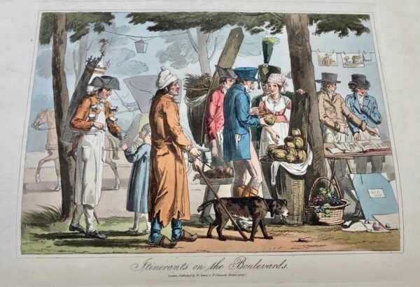 SAMS (William). A Tour through Paris, illustrated with twenty-one coloured plates, accompanied with descriptive letter-press. – Image 2
