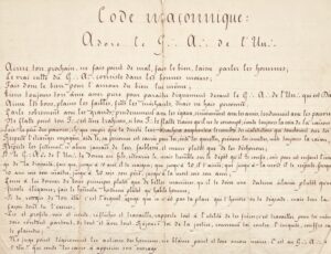 Code maçonnique : Adore le G .•. A .•. de l&rsquo;Un .•. - Bonnefoi Livres Anciens