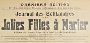 Journal des célibataires et des jolies filles à marier. Organe des Jeunes... - Bonnefoi Livres Anciens