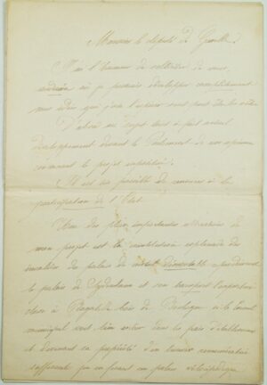 Manuscrit Exposition universelle de 1900.