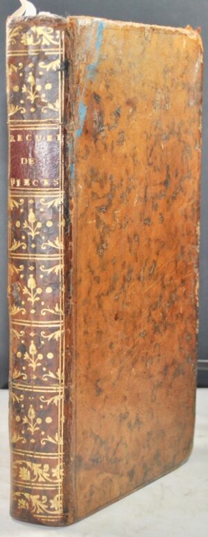 HOLBACH (Paul Henri Dietrich, baron d'). Le Militaire Philosophe, ou Difficultés sur la Religion proposées au R.P. Malebranche, Prêtre de l'Oratoire, Par un ancien Officier. Nouvelle édition. Londres, 1768. In-8 de (4)-200 pp.  [VOLTAIRE (François-Marie Arouet de)]. Les Singularitéz de la nature. par un Académicien de Londres, de Boulogne, de Petersbourg, de Berlin, &c. A Basle, 1768. In-8 de (4)-VII-131 pp.  [VOLTAIRE (François-Marie Arouet de)]. Les Scythes, Tragédie. Nouvelle édition, corrigée et augmentée sur celles faites à Genève, à Paris & à Lyon. A Paris, chez Lacombe, 1768. In-8 de (4)-XXIV-78 pp.  EXAMEN DES SCYTHES, Tragédie de M. de Voltaire.