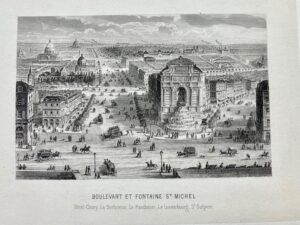 GUESNU (Marie-Hilaire). Le Ballon captif. Paris nouveau en Panoramas dessiné et gravé par H. Guesnu. 24 vues nouvelles de Paris à vol d'oiseau.