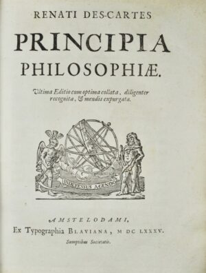 DESCARTES (René). Opera philosophica. Editio ultima. Nunc demum hac Editione diligenter recognita, & mendis expurgata.
