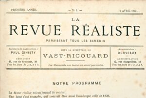 La Revue réaliste. Paraissant tous le samedis. Collection complète. - Bonnefoi Livres Anciens