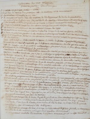 MESMER (Franz Anton). Aphorismes de Mr. Mesmer. - Bonnefoi Livres Anciens