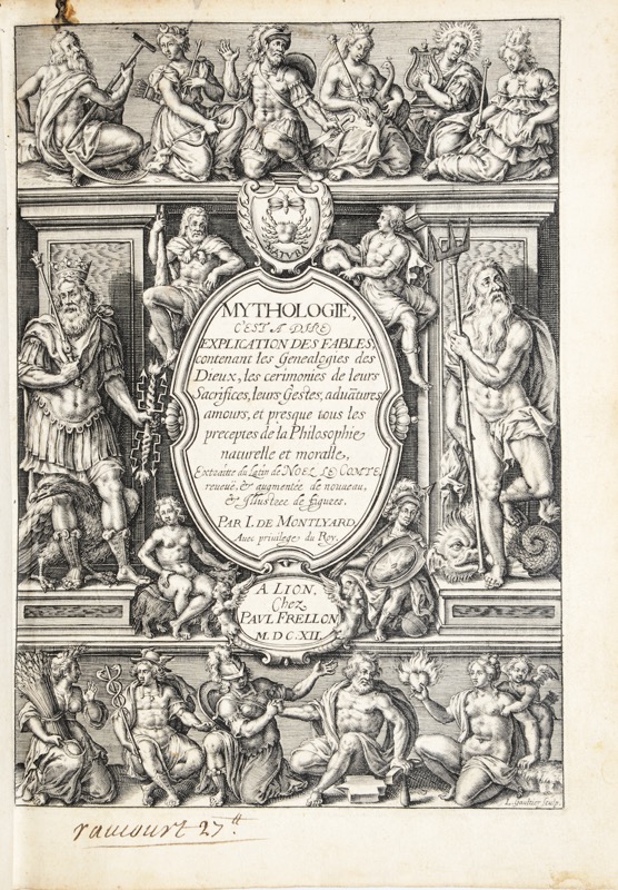 CONTI (Natale). Mythologie c&rsquo;est à dire, Explication des Fables... - Bonnefoi Livres Anciens