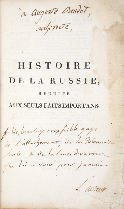 MARÉCHAL (Sylvain). Histoire de la Russie - Bonnefoi Livres Anciens