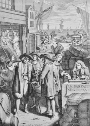 SAVARY (Jacques). Le Parfait Negociant ou Instruction Générale pour ce qui regarde le commerce des Marchandises de France, & des Pays Etrangers. Pour la Banque, le Change & Rechange. Pour les Sociétés ordinaires, en commandite & anonimes. Pour les Faillites, Banqueroutes, Séparations, Cessions & abandonnemens des Biens. Pour la maniere de tenir les Livres Journaux d'Achats, de Ventes, de Caisse & de Raison. Des Formulaires de Lettres & Billets de Change, d'Inventaire, & de toutes sortes de Sociétés. Comme aussi plusieurs Pareres ou Avis & Conseils sur diverses Matieres de Commerce très-importantes. Enrichi d'augmentations par le feu Sieur Jacques Savary des Bruslons. Nouvelle Edition, Revûe & corrigée sur leurs Mémoires & nouvellement augmentée des Edits, Arrêts & Réglemens intervenus depuis la précédente édition, sur le fait du Commerce, & des Manufactures ; ensemble de la Vie de l'Auteur. Par M. Philemont-Louis Savary.