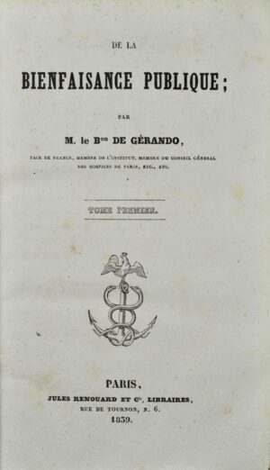 GERANDO (Joseph-Marie - Bonnefoi Livres Anciens