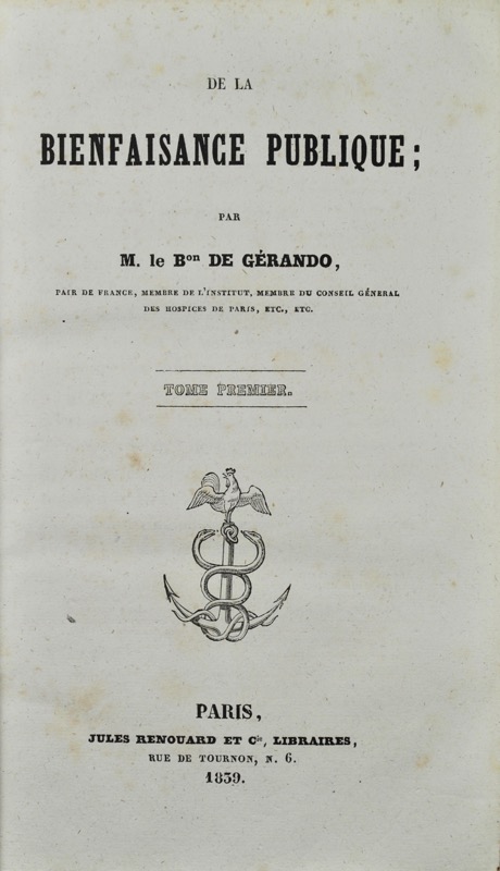 GERANDO (Joseph-Marie - Bonnefoi Livres Anciens