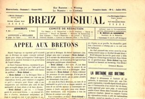 La Bretagne libre. Organe mensuel du Parti nationaliste breton. Breiz dishual... - Bonnefoi Livres Anciens
