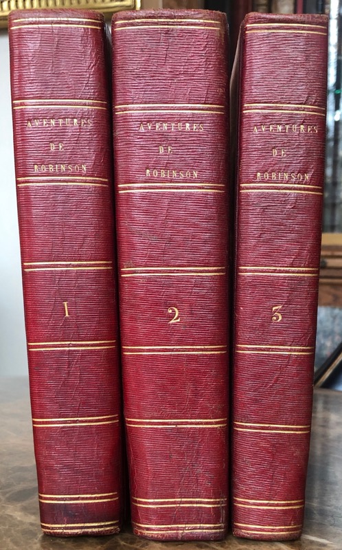 DEFOE (Daniel). La Vie et les aventures de Robinson Crusoë. Traduction revue et corrigée sur la belle édition donnée par Stockdale en 1790, augmentée de la vie de l'Auteur qui n'avait pas encore paru. – Image 3
