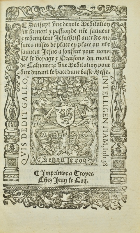 [Méditation sur la mort. Troyes. 1560]. Sensuyt une devote Meditation sur la... - Bonnefoi Livres Anciens