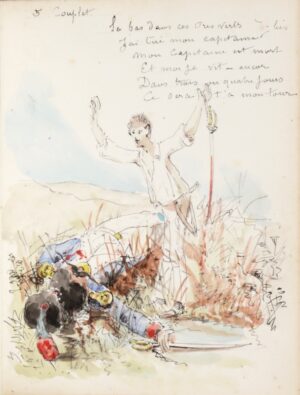 [Chanson du capitaine]. Je me suis t&rsquo;engagé / Pour l&rsquo;amour... - Bonnefoi Livres Anciens