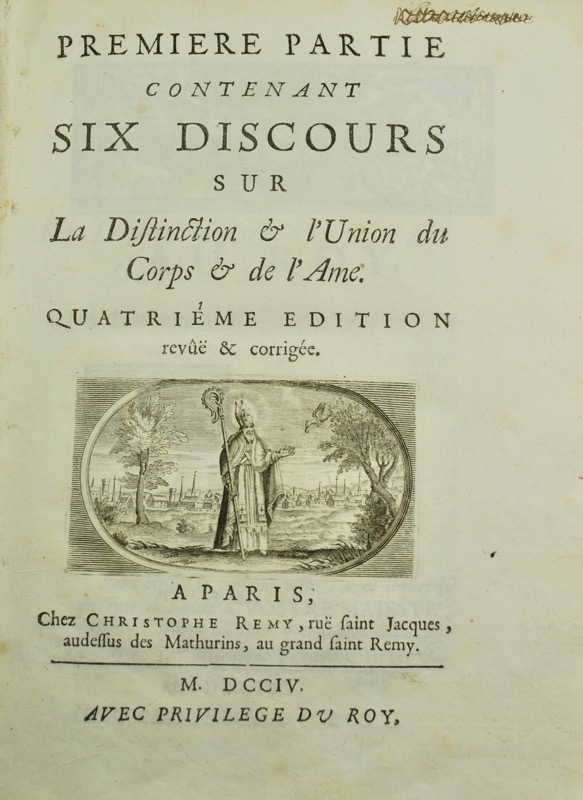 CORDEMOY (Géraud de). Les Oeuvres de feu Monsieur Cordemoy, Quatrième édition revûë et corrigée.
