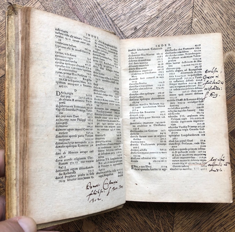 CARION (Johann). Chronicon expositum et auctum multis et veteribus et recentibus historiis, in descriptionibus regnorum & gentium antiquarum, & narrationibus rerum ecclesiasticarum & politicarum, Graecarum, Romanarum, Germanicarum & aliarum, ab exordio mundi usque ad Carolum Quintum imperatorem, a Philippo Melanthone & Casparo Peucero. – Image 6