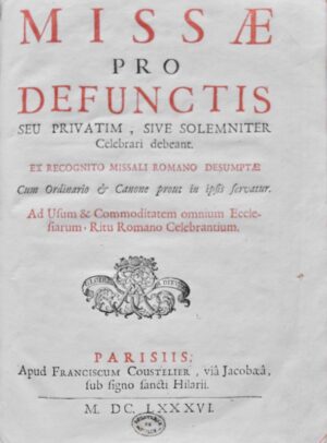 Missae propriae festorum totius ordinis fratrum minorum. Quae a summis... - Bonnefoi Livres Anciens