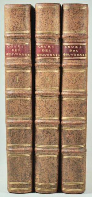 GORANI (Giuseppe). Mémoires secrets et critiques des Cours, des Gouvernemens, et des Moeurs des principaux Etats de l'Italie.