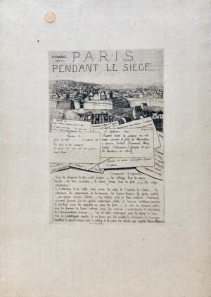 MARTIAL (Adolphe-Marie Potémont, dit). Paris pendant le siège.