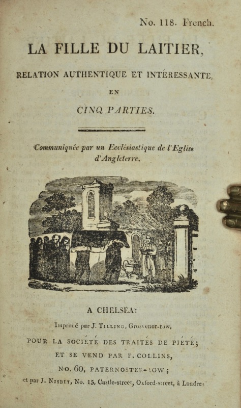 RICHMOND (Legh). La Fille du Laitier - Bonnefoi Livres Anciens