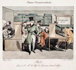 MONNIER (Henry). Moeurs administratives, dessinées d'après nature par Henry Monnier, ex-employé au Ministère de la Justice.