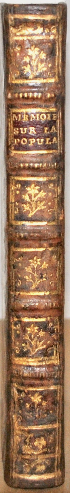 CERFVOL (chevalier de). Mémoire sur la Population, dans lequel on indique le moyen de la rétablir, & de se procurer un Corps Militaire toujours subsistant & peuplant. – Image 2