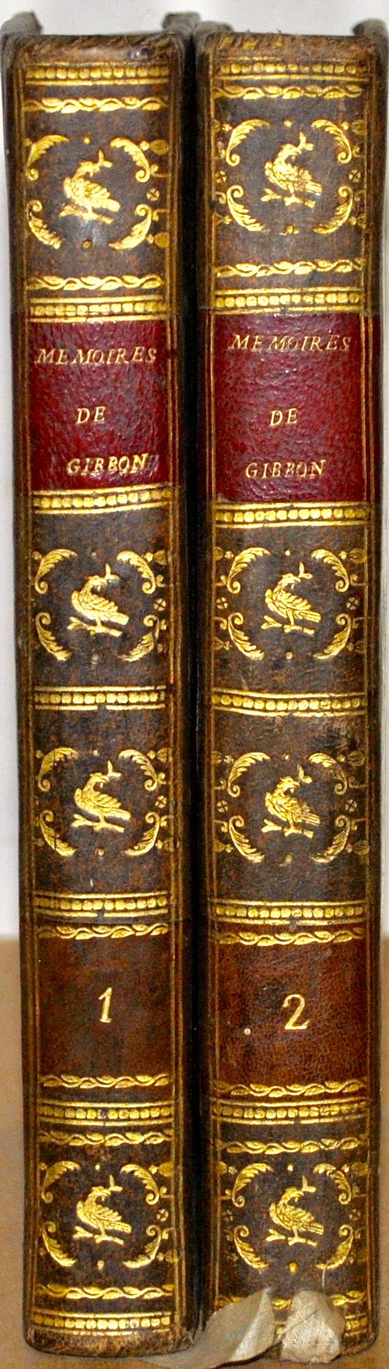 GIBBON (Edward). Mémoires. Suivis de quelques ouvrages posthumes et de quelques lettres du même auteur. Recueillis et publiés par Lord Sheffield, traduits de l'anglais. – Image 2
