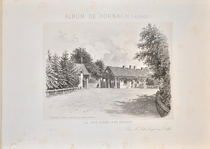 CICERI (Eugène) & BENOIST (Philippe). Album de Dornach (Alsace), dessiné d'après nature et lithographié par Eug. Cicéri et Ph. Benoist. – Image 2
