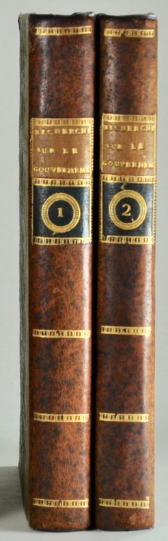 GORANI (Giuseppe). Recherches sur la science du gouvernement. Ouvrage traduit... - Bonnefoi Livres Anciens