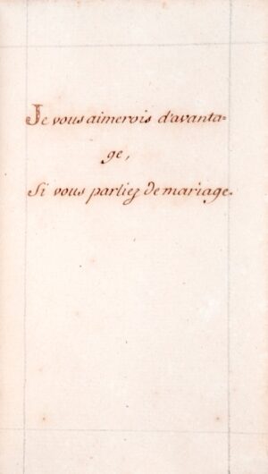 [Jeu divinatoire. Manuscrit]. - Bonnefoi Livres Anciens