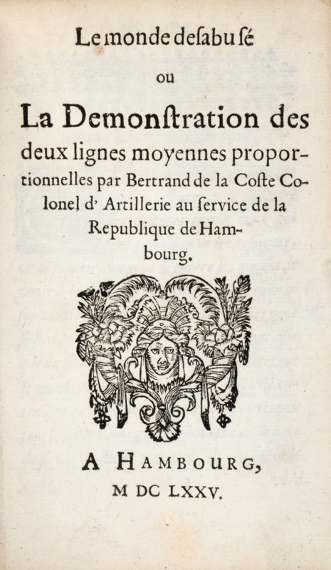 BERTRAND DE LA COSTE. Réveil matin fait par Monsieur Bertrand pour réveiller... - vue 3 - Bonnefoi Livres Anciens