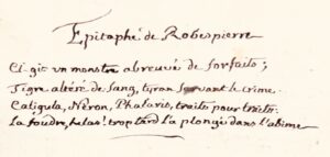 [Autun. Clergé. Émigration. Manuscrit]. Fruits de la Révolution Française. - Bonnefoi Livres Anciens