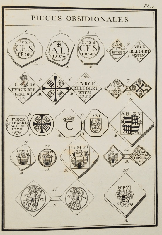 DUBY (Tobiesen). Recueil général des pièces obsidionales et de nécessité... - Bonnefoi Livres Anciens