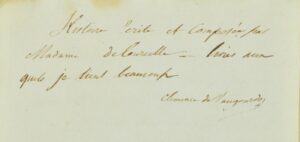 [Restauration. Paris. Manuscrit].