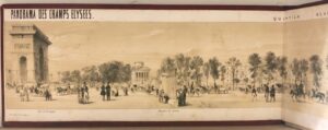 Panorama de Paris. Panorama des Champs-Elysées. - Bonnefoi Livres Anciens