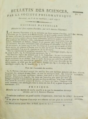 Bulletin des sciences, par la Société philomathique de Paris.