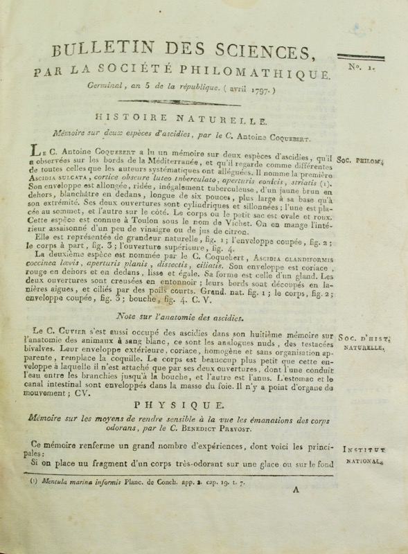 Bulletin des sciences, par la Société philomathique de Paris.