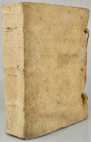 [Poitou. Vienne. Prinçay et Dercé. Manuscrit]. Livre des Frais des Fonds de... - Bonnefoi Livres Anciens