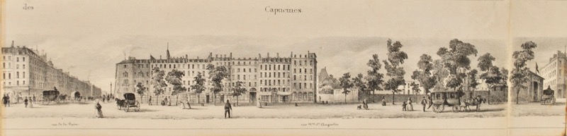 Panorama de Paris. Panorama des Boulevards côté sud. - Bonnefoi Livres Anciens