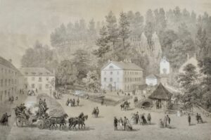 Établissement thermal de Bagnoles-de-L&rsquo;Orne et ses environs. Vues... - Bonnefoi Livres Anciens