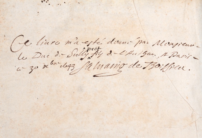 SULLY (Maximilien de Béthune - vue 2 - Bonnefoi Livres Anciens