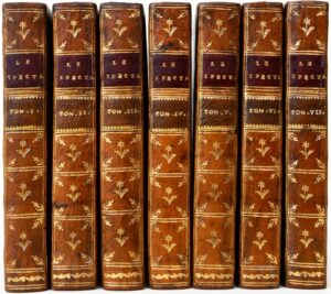 STEELE (Richard), ADDISON (Joseph). Le Spectateur, ou le Socrate moderne, où l’on voit un portrait naïf des Moeurs de ce siècle. Traduit de l’Anglois.