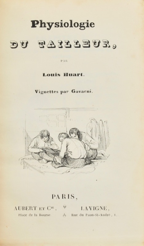 HUART (Louis). Physiologie du tailleur.