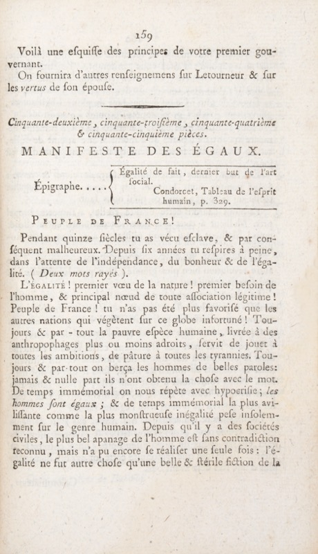 BABEUF (François-Noël). Collection de pièces relatives à la conjuration des Égaux. – Image 2