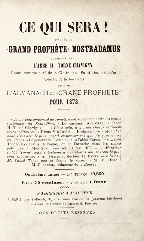 Roux-Lavergne (Pierre-Célestin). Science nouvelle. Lettre d&rsquo;un disciple... - Bonnefoi Livres Anciens