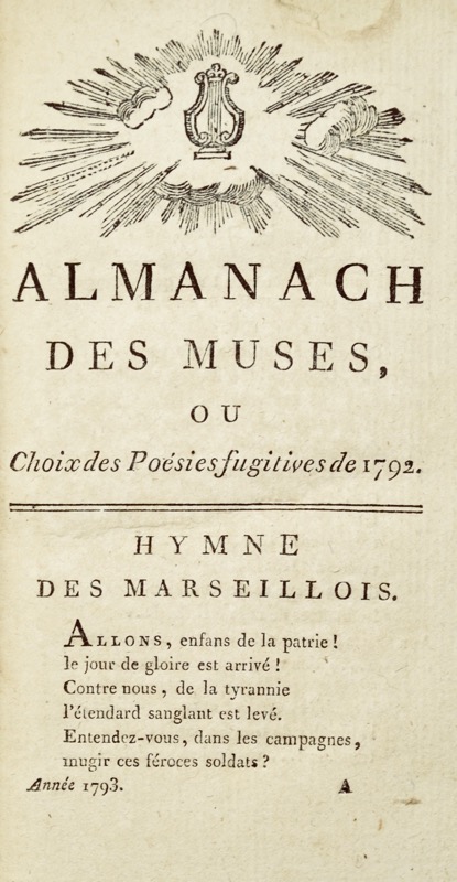 Almanach des muses. Année 1793. - Bonnefoi Livres Anciens