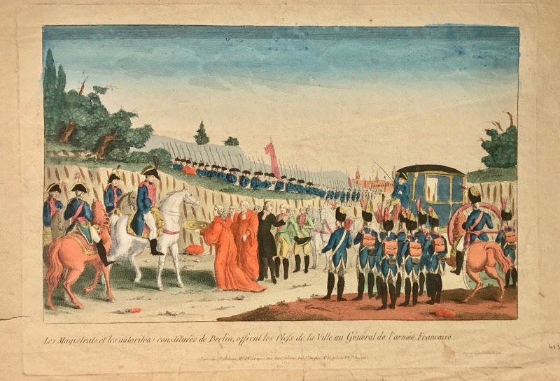 [Entrée de Napoléon à Berlin. 27 octobre 1806]. Les Magistrats et les autorités... - Bonnefoi Livres Anciens