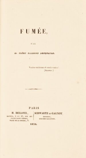GALOPPE-DONQUAIRE ( Pierre-Jean-Hyacinthe-Adonis). Fumée.