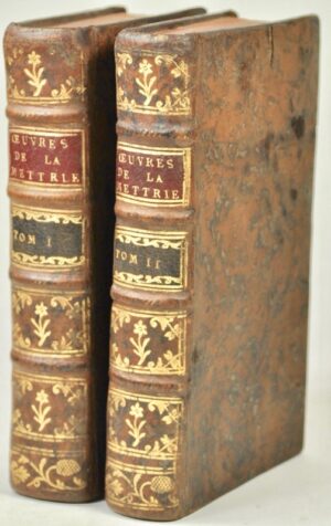 LA METTRIE (Julien Offroy de). Oeuvres philosophiques de Mr. de La Mettrie.