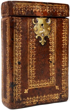 [Boîte à Livre]. Boîte étui en bois revêtue de maroquin.
